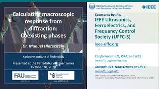 Calculating macroscopic response from diffraction: Coexisting phases