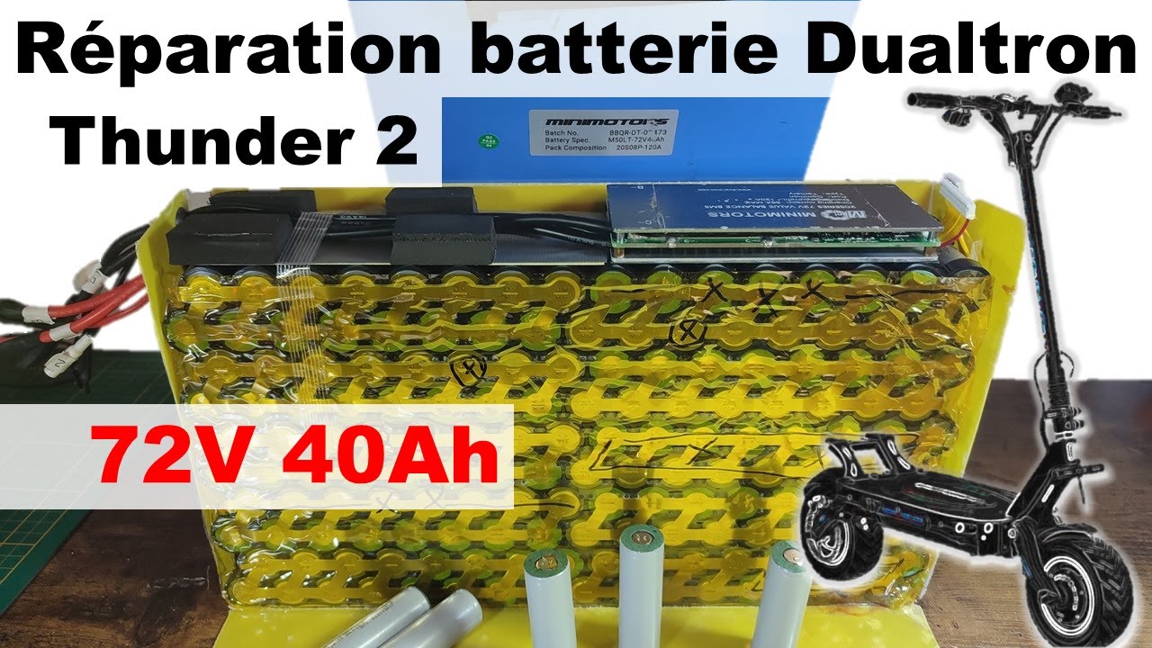 Réparer une batterie de DUALTRON THUNDER 2 - 72V 40Ah !