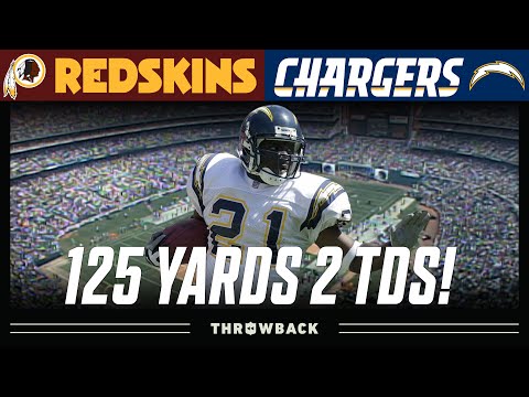 LT Carries the Load in First EVER NFL Game! (Redskins vs. Chargers 2001, Week 1)