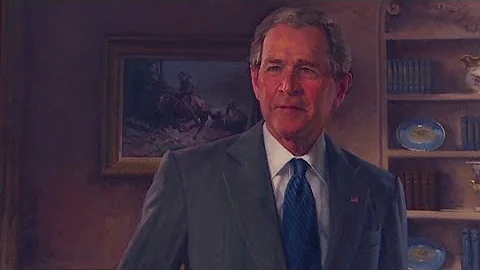 George W. and Laura Bush crack up the room