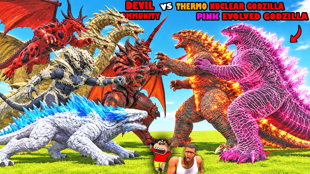 GODZILLA EVOLVED n THERMONUCLEAR vs DESTOROYAH, KEIZER GHIDORAH, SHIMO, BAGAN Hunting Series Part 36