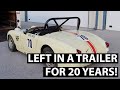 Jaguar execs race car hidden for last 20 years