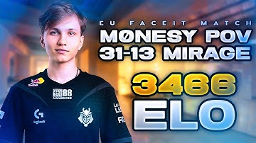 POV m0NESY Mirage (31-13) 3466 ELO | EU FACEIT MATCH
