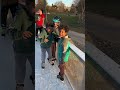 Spraying ice on random kids #iceskating #freestyleskating  Don’t forget to subscribe and like 🙏🏿