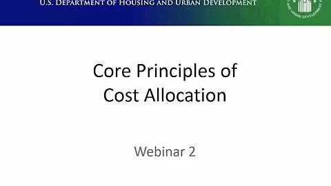 Core Principles of Cost Allocation