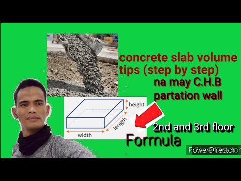 tips paano mag compute ng (concrete slab volume) o kongkreto