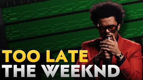 The Weeknd - Too Late (Garageband Tutorial)