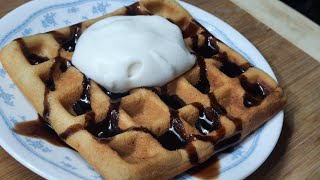 बाज़ार जैसा वफ़ल वो भी बिना अंडे बनायें घर पर|Eggless Waffel|#food#foodlover#waffle#chocolate#bazar