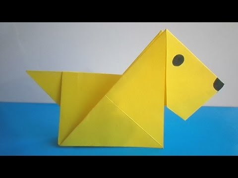 Собака оригами пошаговая инструкция