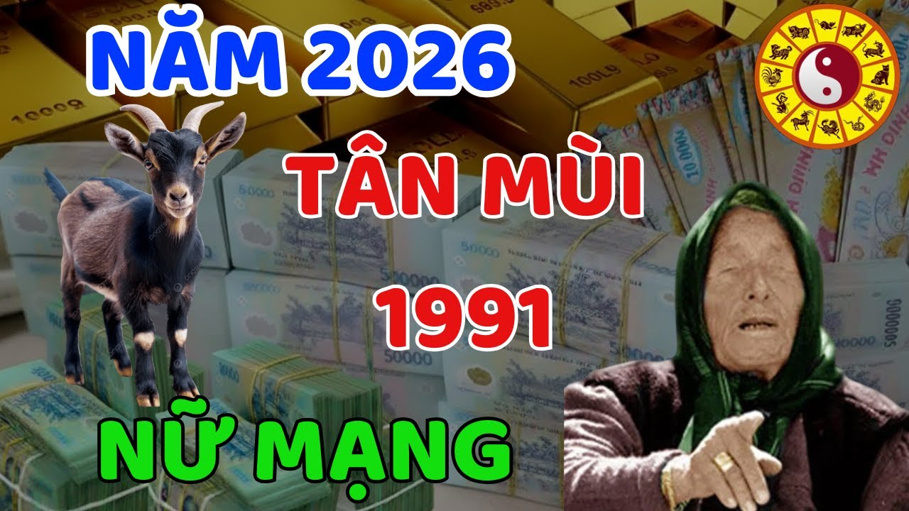 Nữ mạng : Tử vi tuổi TÂN MÙI 1991 năm 2026 phải biết chớp thời cơ để giữ Lộc Lớn