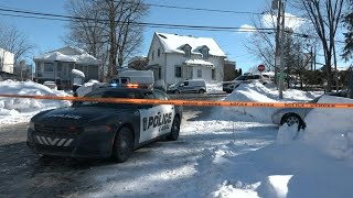Police at scene where bus hit day care near Montreal | AFP