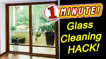 How do you clean inside patio doors?