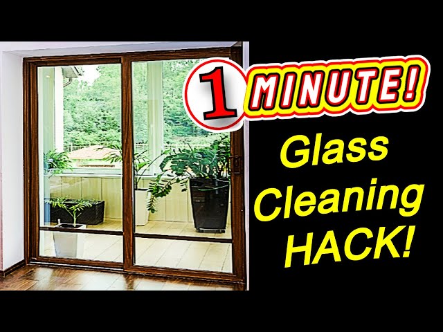 How To Clean A Sliding Glass Door