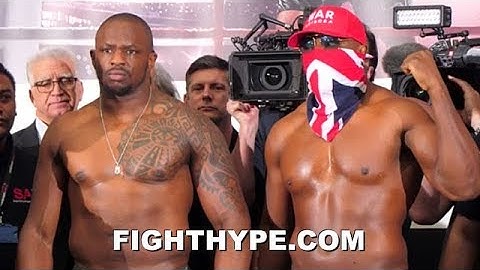 WHYTE VS. CHISORA 2 FULL WEIGH-IN AND HEATED EXCHANGE DURING FACE OFF