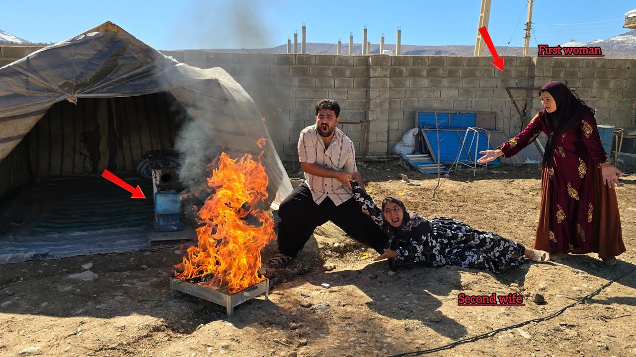 Love or hate: Husband's dangerous action against second lady due to tension with first lady 