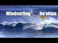 Windsurfers at H&#39;okipa Beach Maui