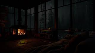 Moment of Relaxation: Crackling Fireplace, Rain in the Forest and Peaceful Sounds for Sleeping