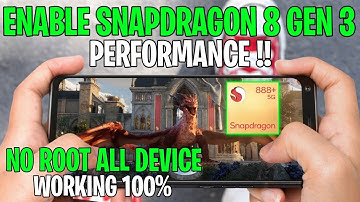 Enable Snapdragon Performance + Enable 90FPS Any Android | Increase Your Fps & Fix Lags - No Root