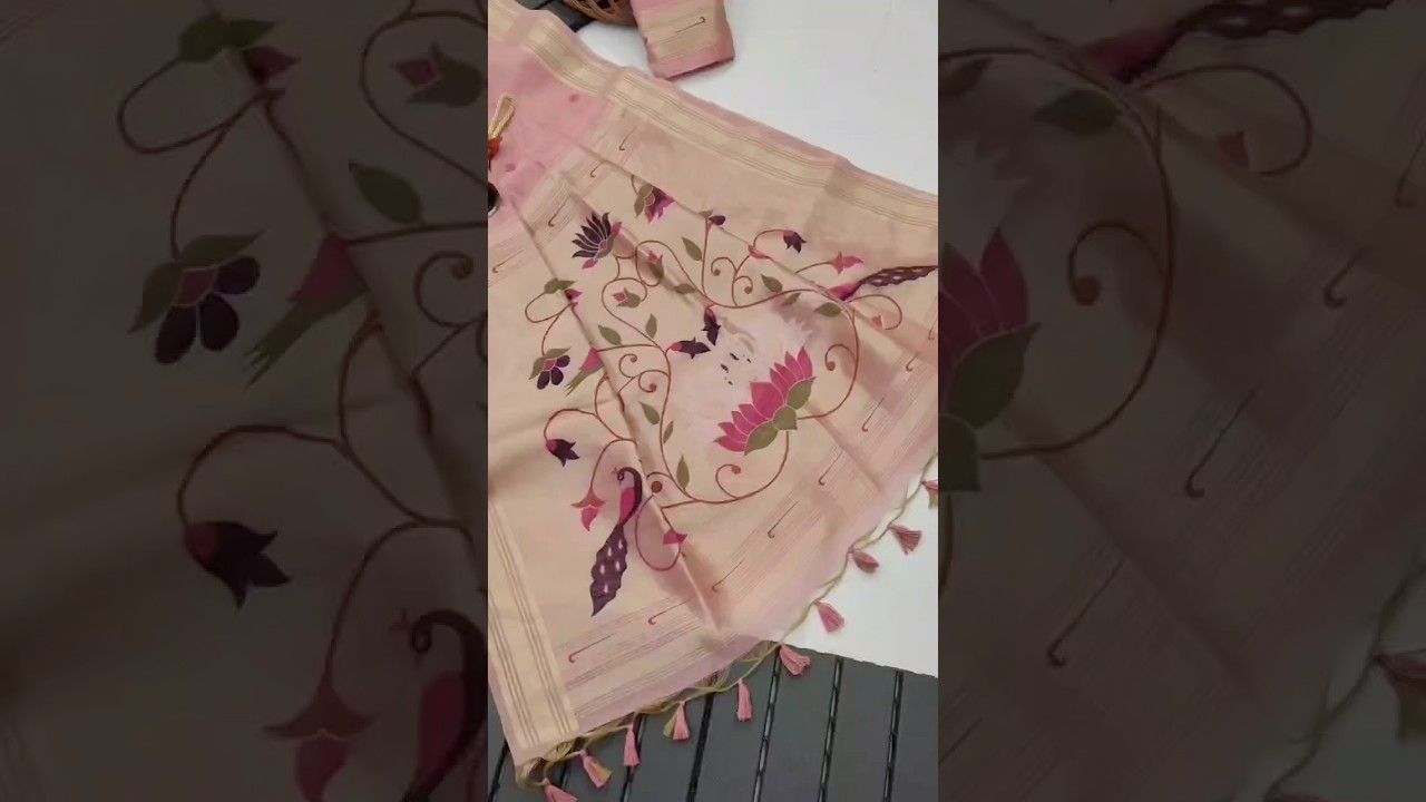 Soft Muga Cotton Classic Paithani Saree