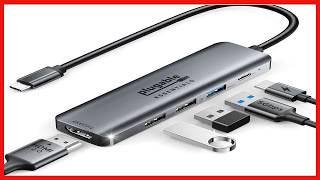 Plugable USB C Hub 5 in 1 Expand Your USB C Port with 4K HDMI and Fast Data Transfer