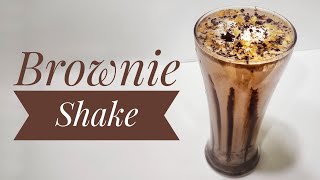 Brownie Shake || 2 minutes recipe || Thick Brownie Shake with Icecream || Tasty Recipes