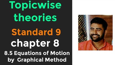 NCERT Science class 9 chapter 8 8.5 8.5.1 8.5.2 8.5.3 EQUATION OF MOTION BY GRAPHICAL METHOD
