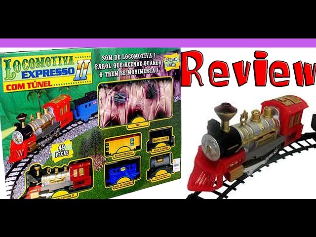 Trem Expresso Brinquedo C/ Vagões Trilhos À Pilha Coleção