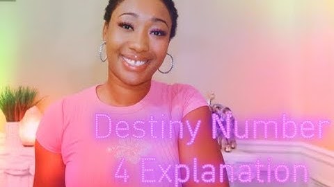 EXPRESSION/DESTINY NUMBER 4 ⭐️🌙 INFORMATIONAL VIDEO #numerology