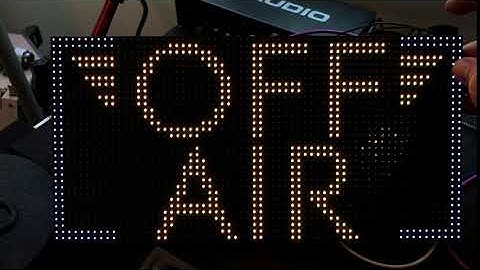 Matrix ON AIR Sign prototype @adafruit @johnedgarpark #adafruit