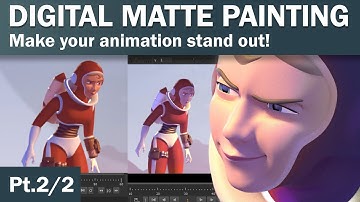 A digital matte painting to make your animation stand out PT 2/2 - Photoshop, Maya, Nuke