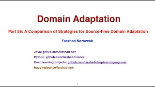 Part 59: A comparison of strategies for source-free domain adaptation