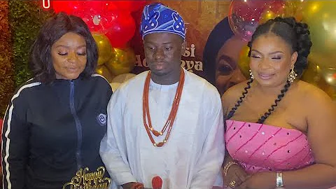YOUNGEST KING IN NIGERIA HONORS TOYOSI ADESANYA AT HER BIRTHDAY PARTY HOSTED BY LAIDE BAKARE