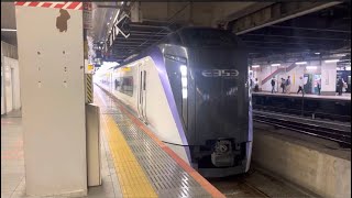 〔中央本線〕E353系(S106編成)新宿駅発車(ミュージックホーン)