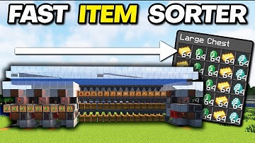 Minecraft FAST ITEM SORTER for Every World | Double Speed + Shulker Loaders