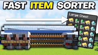 Minecraft FAST ITEM SORTER for Every World | Double Speed + Shulker Loaders