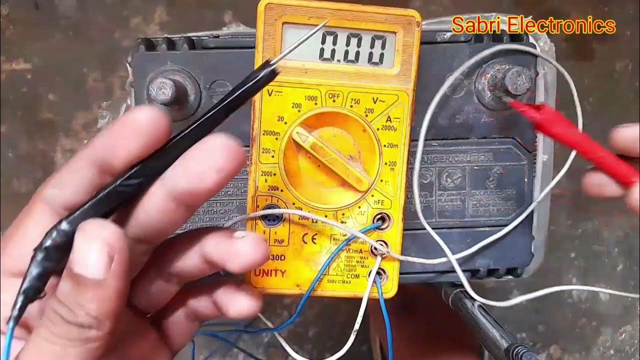 How to test a battery using a multimeter check battery with