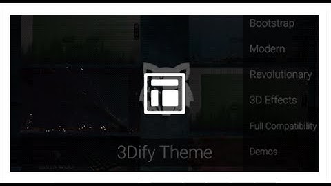 3Dify - Responsive and Modern Creative HTML Template by SilverwolfThemes Download