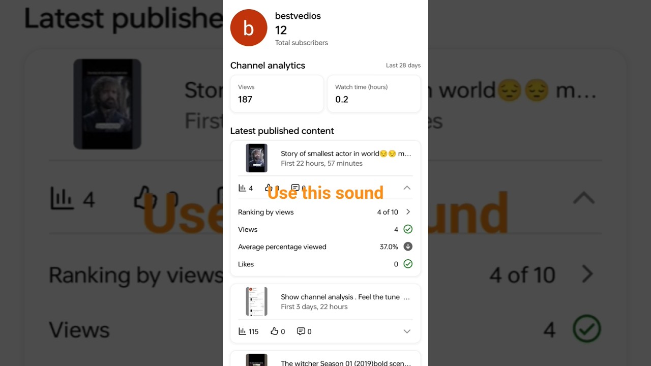 Use this sound to gain more subscribe 