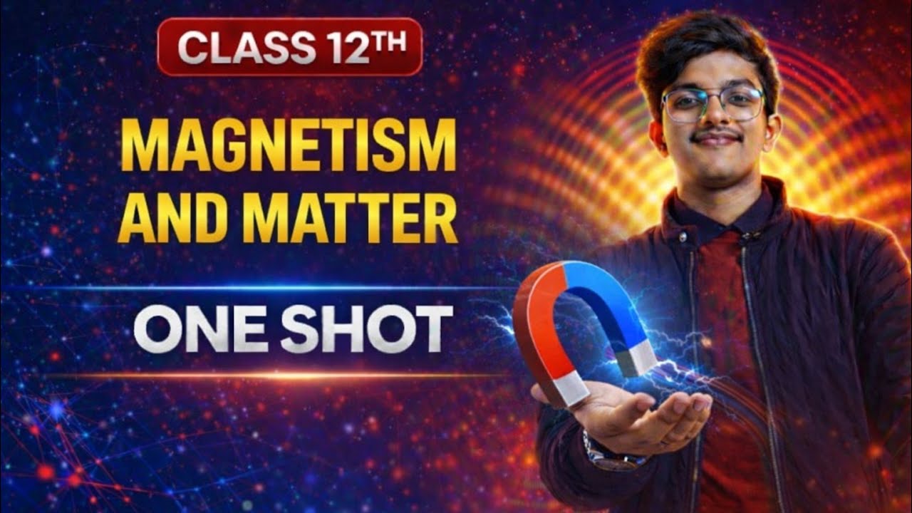 Magnetism & Matter ONE SHOT 🔥 | Class 12 Physics | NCERT + Derivations + PYQs