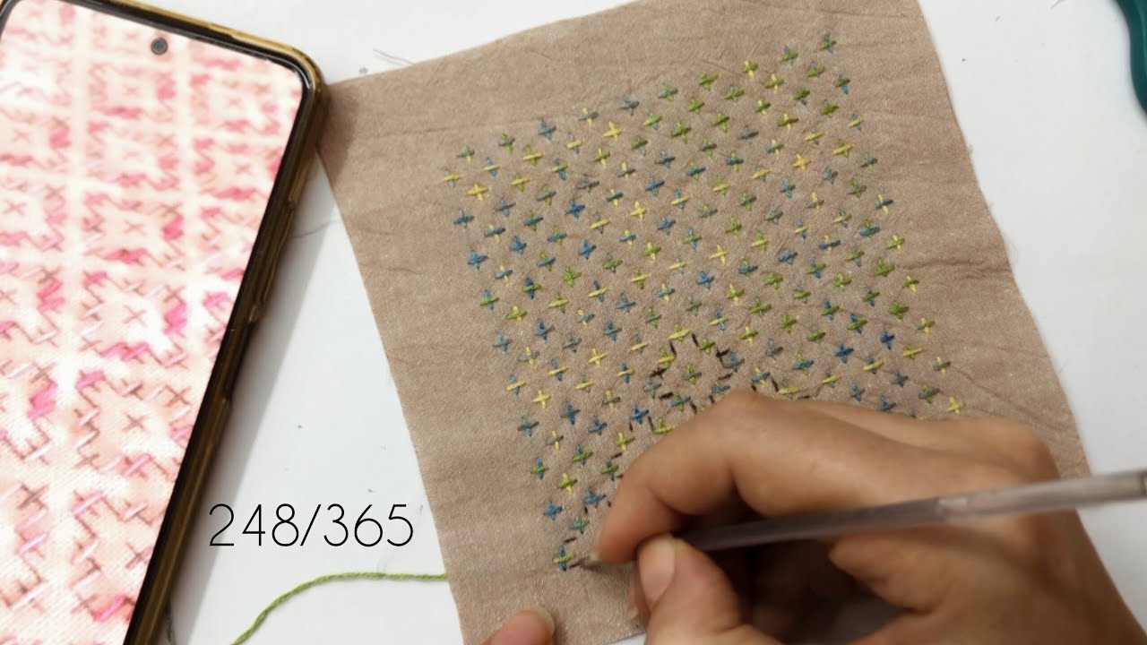 Sashiko from Start to Finish. Day 248 - YouTube