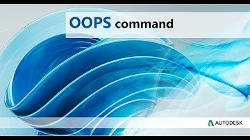 HOW TO USE OOPS COMMAND IN AUTOCAD |  AUTOCAD OOPS COMMAND | THE POWER OF OOPS | 2018