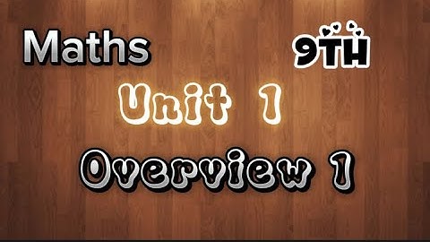 Overview Chapter 1 -maths 9th-matrices and determinants - Bushra Aneeqa