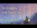 자기 전 듣기 좋은 피아노 음악 5시간🎵/휴식할 때 듣는 음악/편안한 음악/자장가 피아노