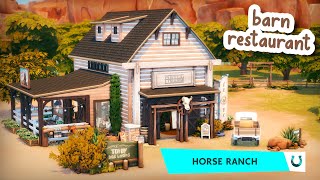 Barn Restaurant ??‍? || Speed Build || The Sims 4: Horse Ranch