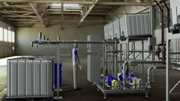 In-line Blending System 3D Animation