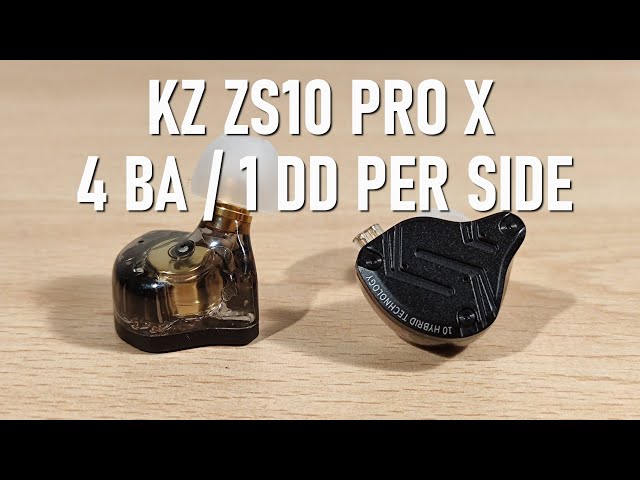 KZ ZS10 Pro X hybrid earphones review 