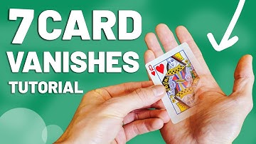 7 Ways How To Vanish A Playing Card INSTANTLY (Magic Tutorial)