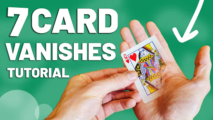 7 Ways How To Vanish A Playing Card INSTANTLY (Magic Tutorial)