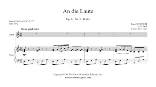 Video thumbnail of "Schubert : An die Laute, Op. 81, No. 2, D 905 - Mezzo-Soprano or Baritone"
