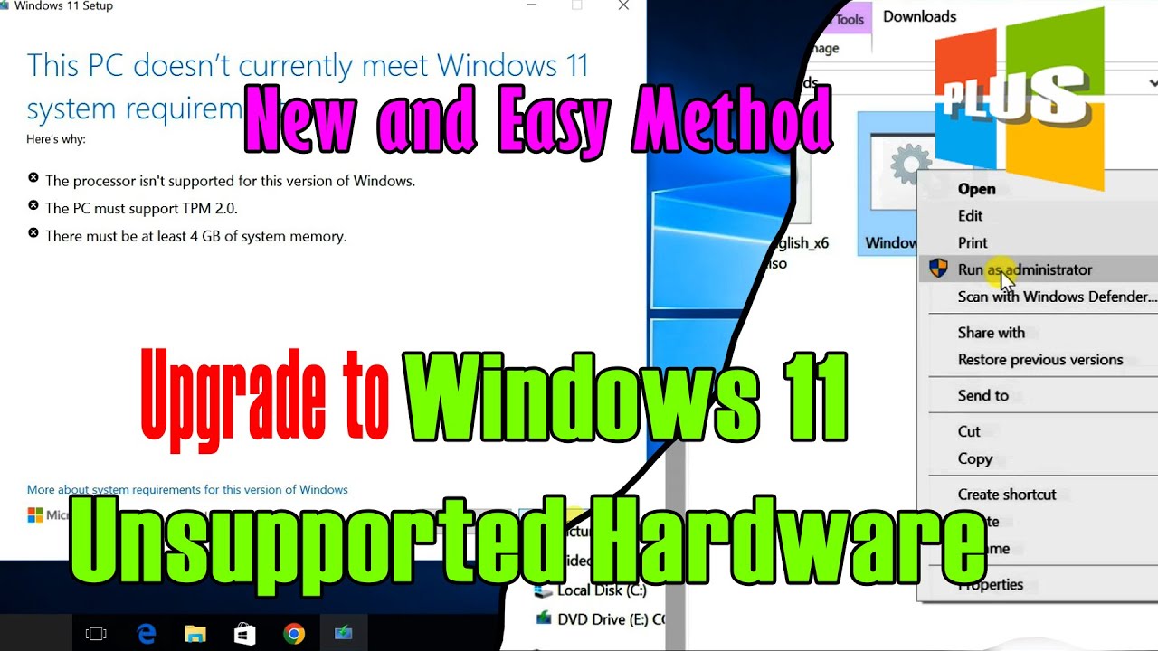 Windows 11 Tutorials || Upgrade to Windows 11 Unsupported PC || Latest ...